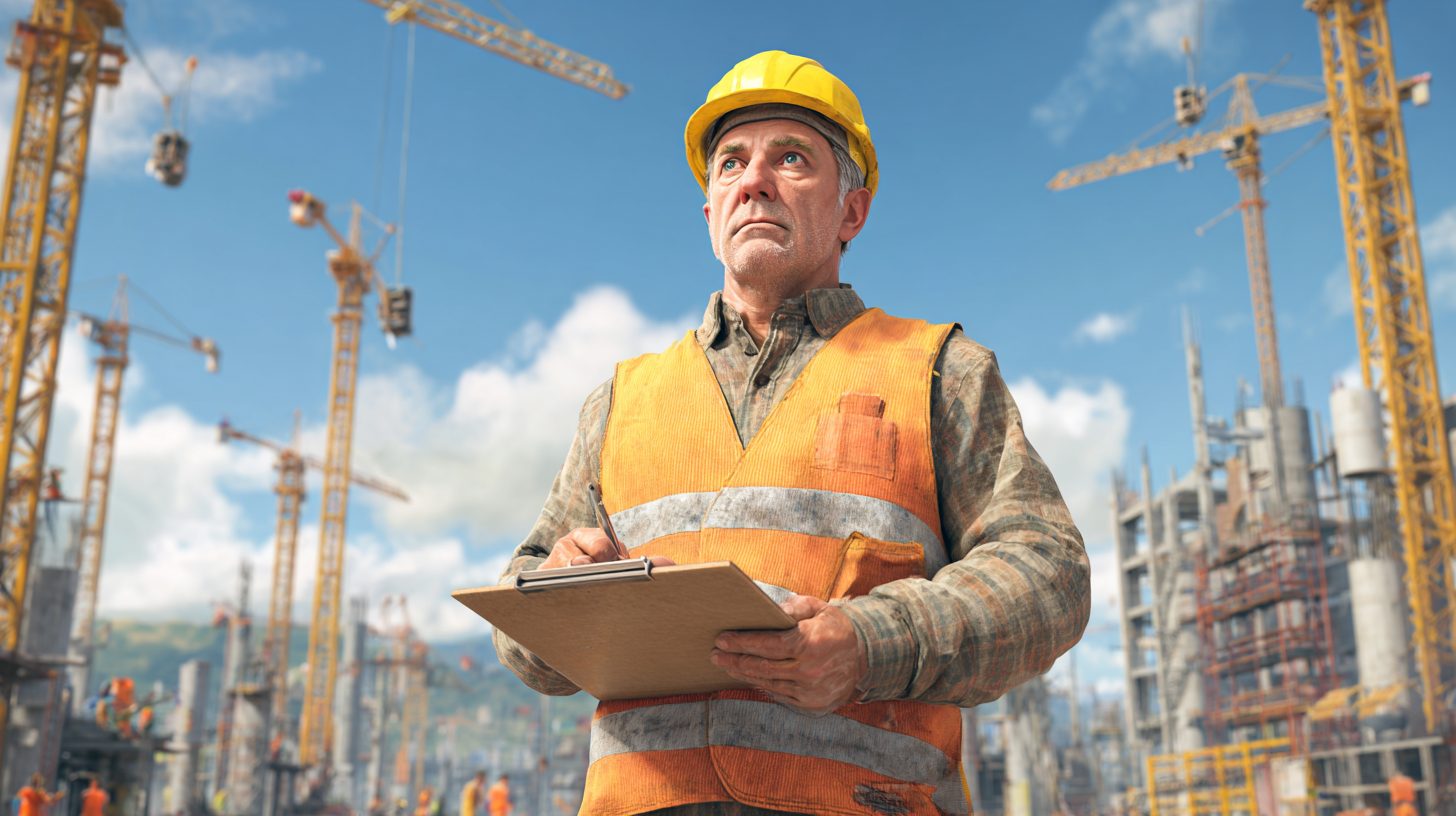 Иван Сергеевич Козлов — портрет инженера в профессиональной одежде на фоне строительной площадки