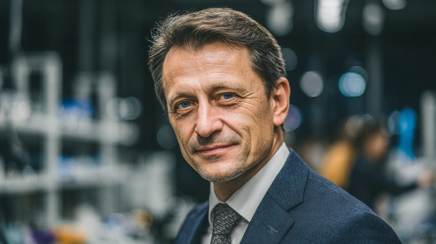 Дмитрий Соколов — профессиональный портрет эксперта в области производства СИЗ, фото в деловом стиле с фоном лаборатории