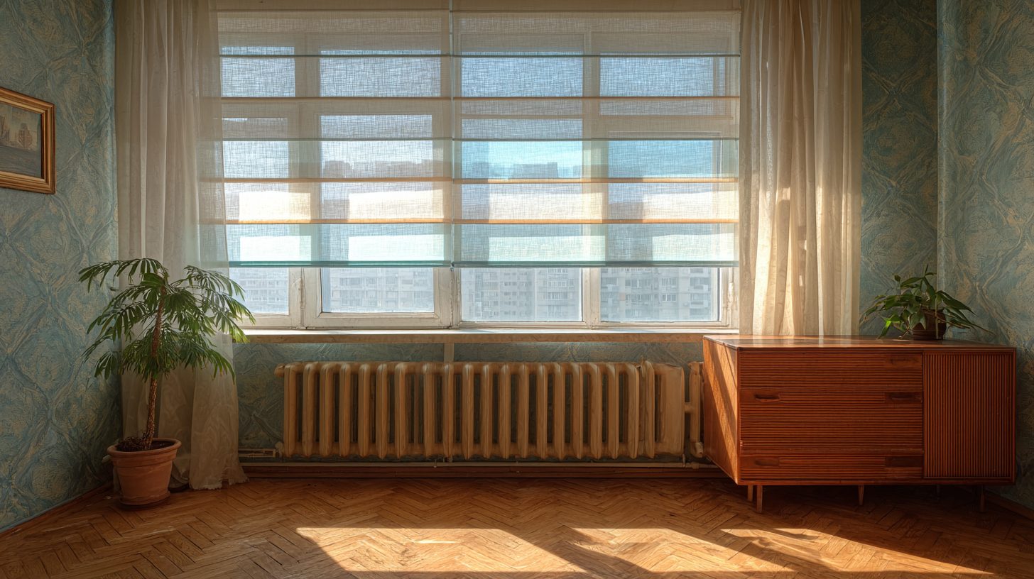 Жалюзи день-ночь в интерьере российской квартиры