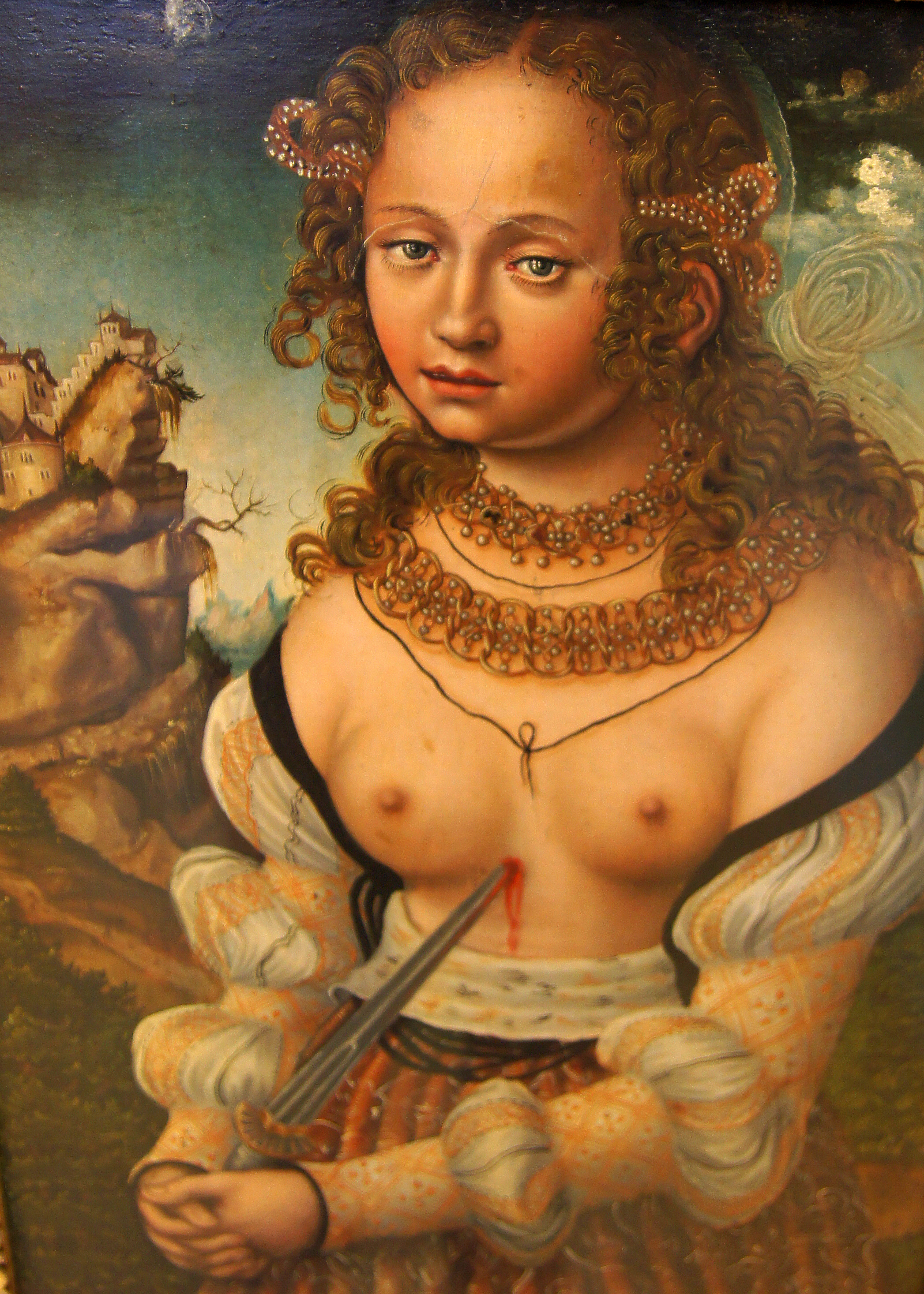 9-Aschaffenburg_039_Schloss_Johannisburg,_Staatsgalerie,_Anonymer_Meister_aus_der_Werkstatt_Lukas_Cranachs_d.?._-_Selbstmord_der_Lucretia_(6091328562) (1).jpg