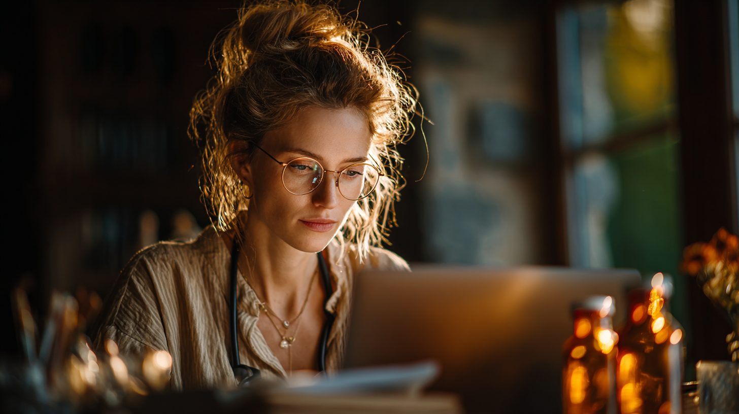 Эксперт за работой над медицинским переводом