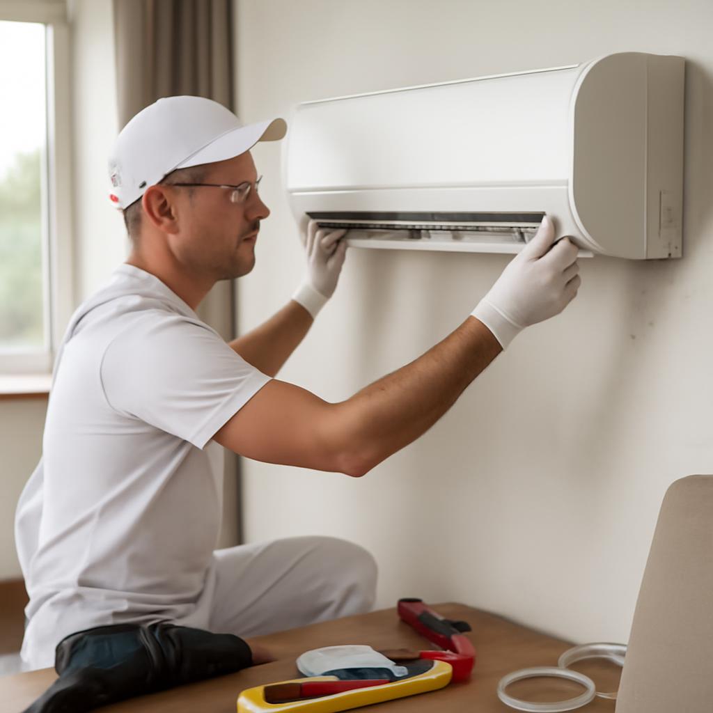 Установка внутреннего блока сплит-системы на стене