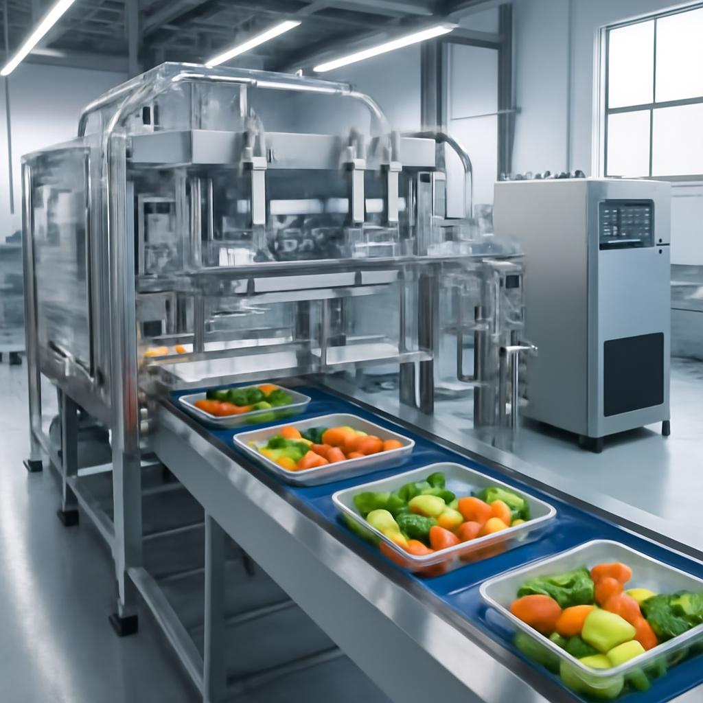 Иллюстрация энергоэффективной пневмосистемы в пищевом производстве