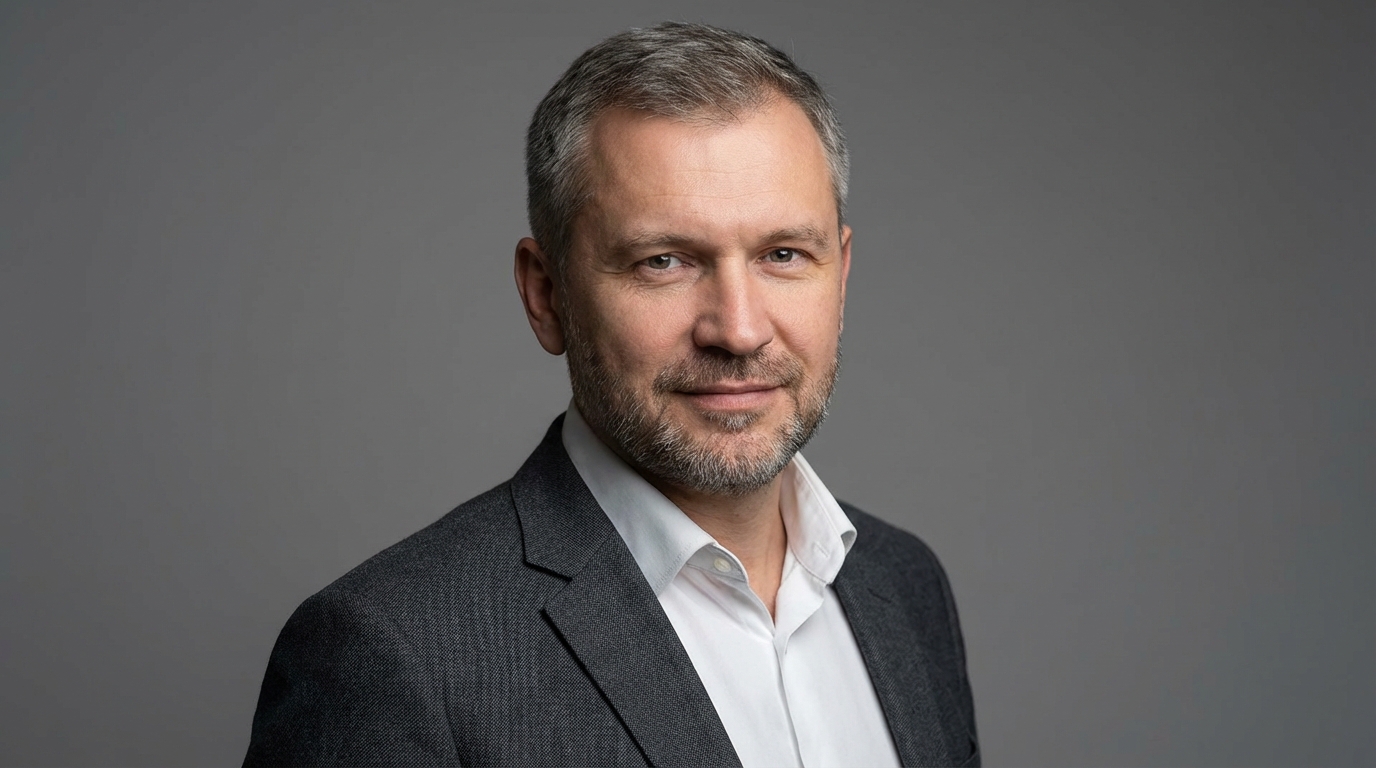 Евгений Козлов — портрет автора в студийном освещении с фокусом на профессиональный вид