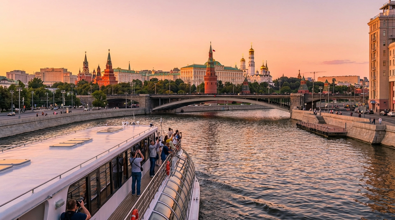 Водные экскурсии раскрывают Кремль с неожиданных ракурсов, меняя взгляд на Москву