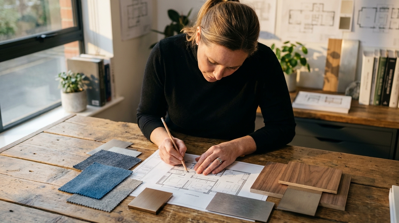 Схема формулировки требований к подрядчику в дизайне интерьера