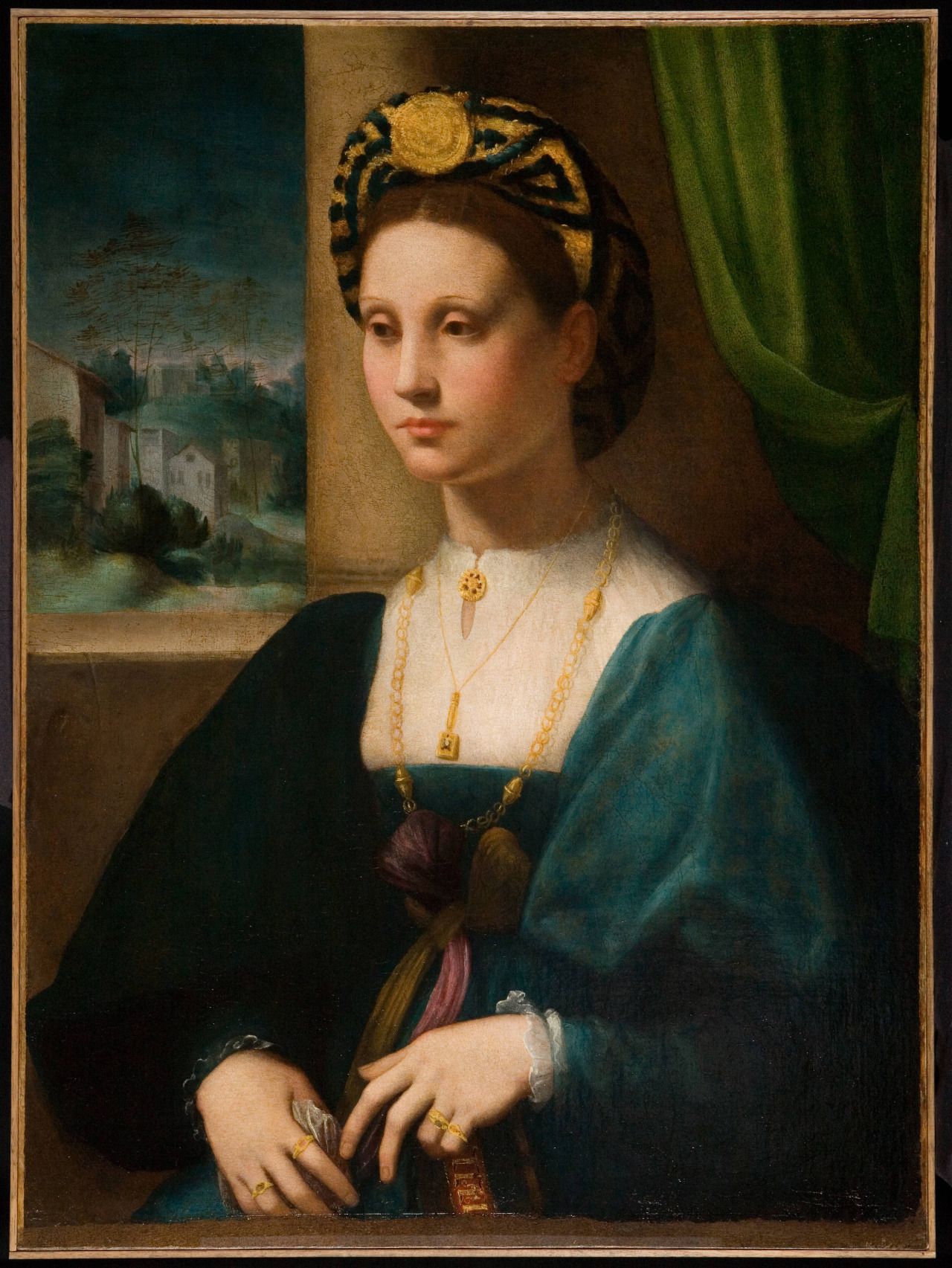12 ab. 1525 Domenico Puligo Portrait of a woman.jpg