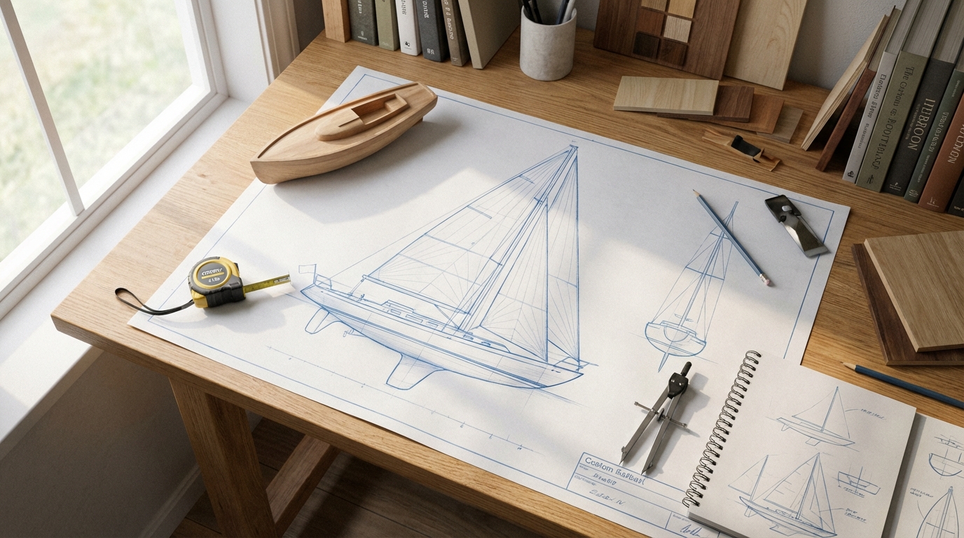 Схема проектирования лодки под индивидуальный заказ