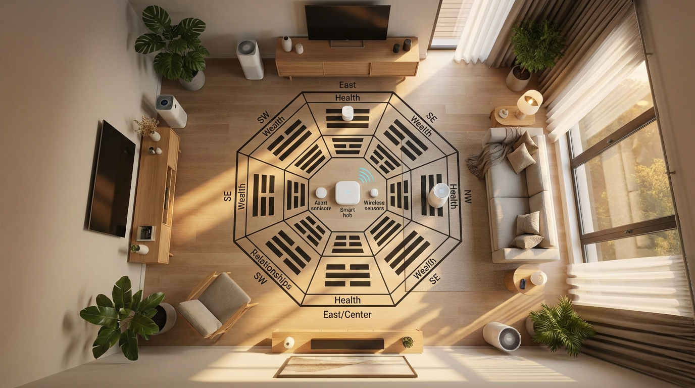 Интеграция умных систем в зоны багуа для гармонизации энергопотоков