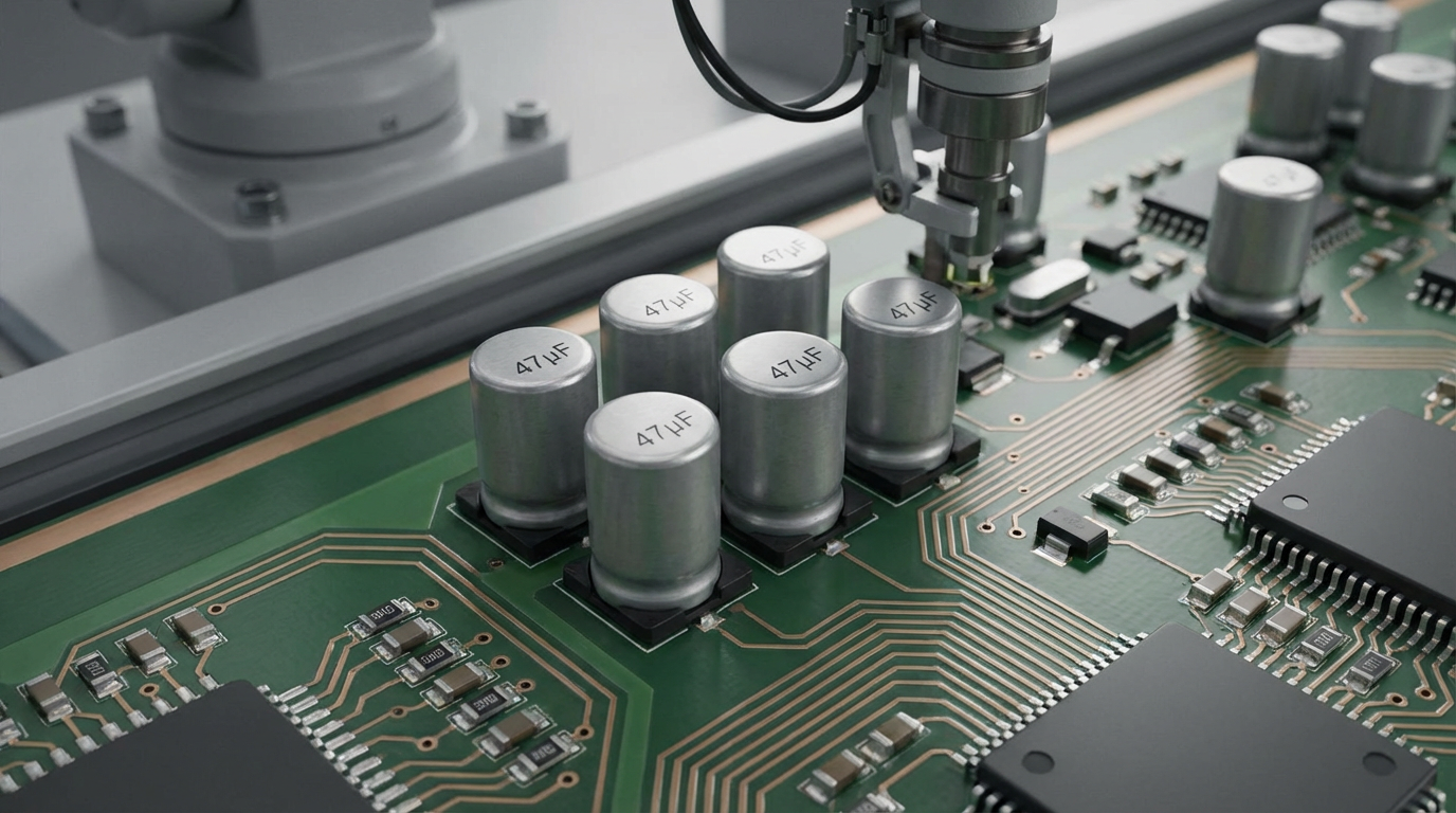 Конденсаторы 47 мкФ в схеме автоматизированной линии