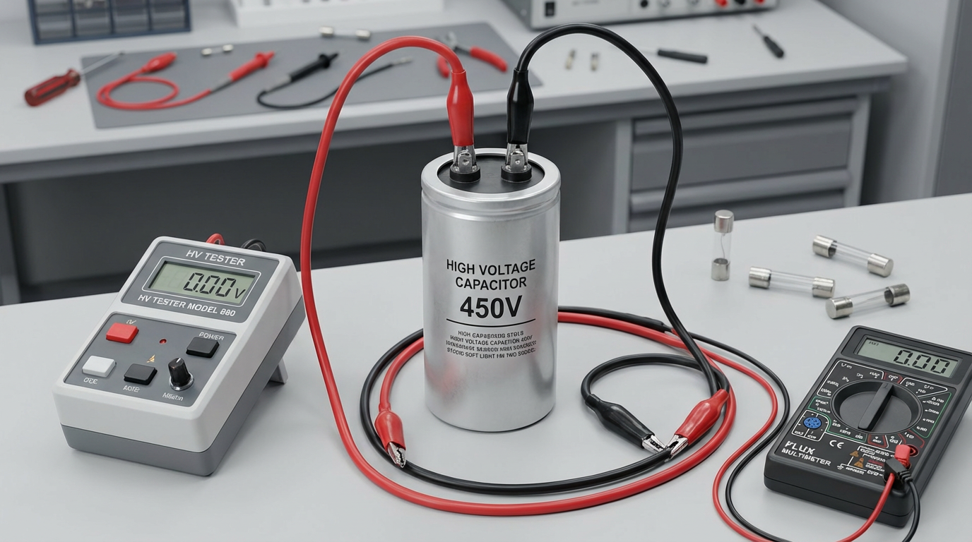 Оборудование для проверки высоковольтного конденсатора 450 В