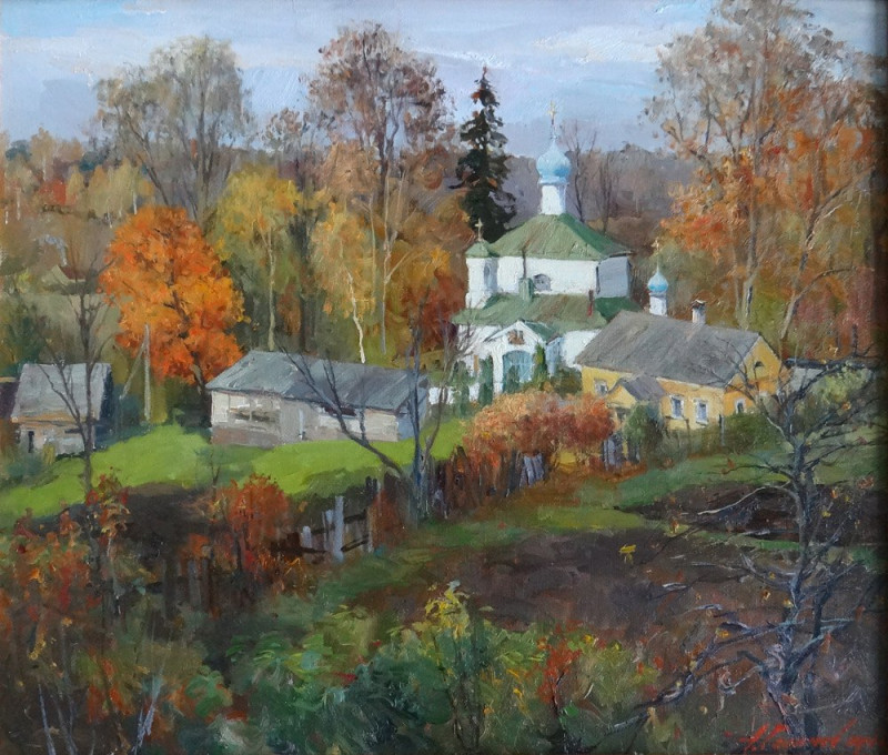 «Осень в Изборске. Церковь Рождества.jpg