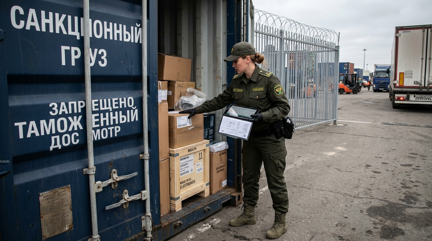 Процесс таможенного оформления санкционных грузов на российской границе