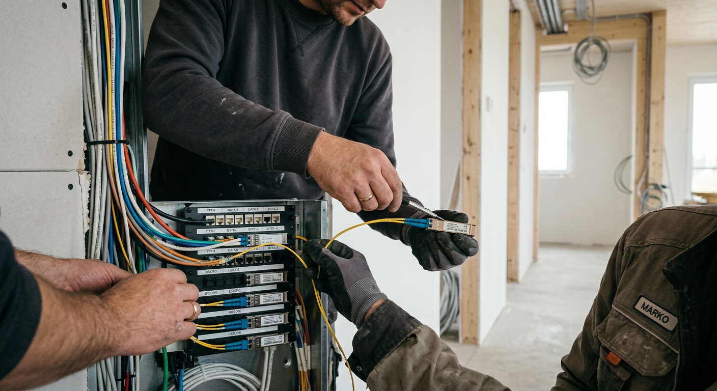 Современные стандарты электрики при ремонте: волоконная оптика и приемопередатчики для умного дома