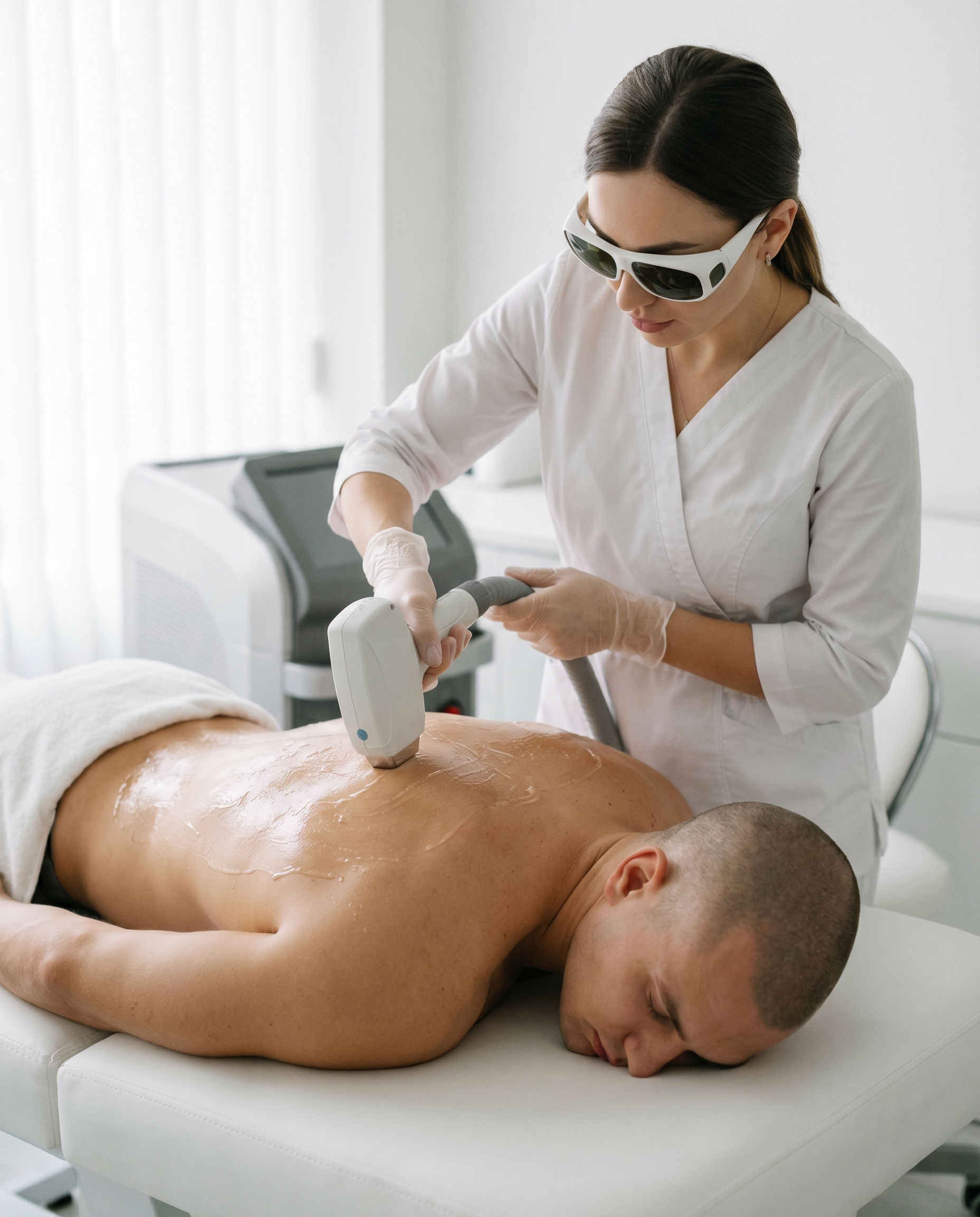 Эпиляция спины: лазер vs воск — что эффективнее