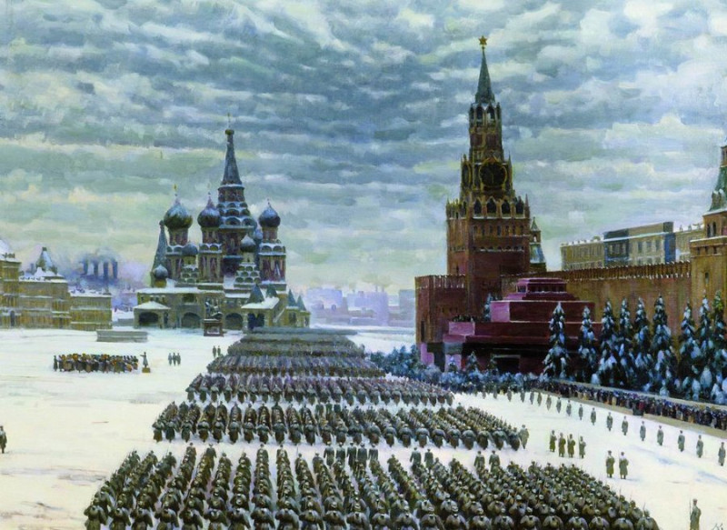 Парад на Красной площади 7 ноября 1941 года. 1949.Юон Контантин Федорович..jpg