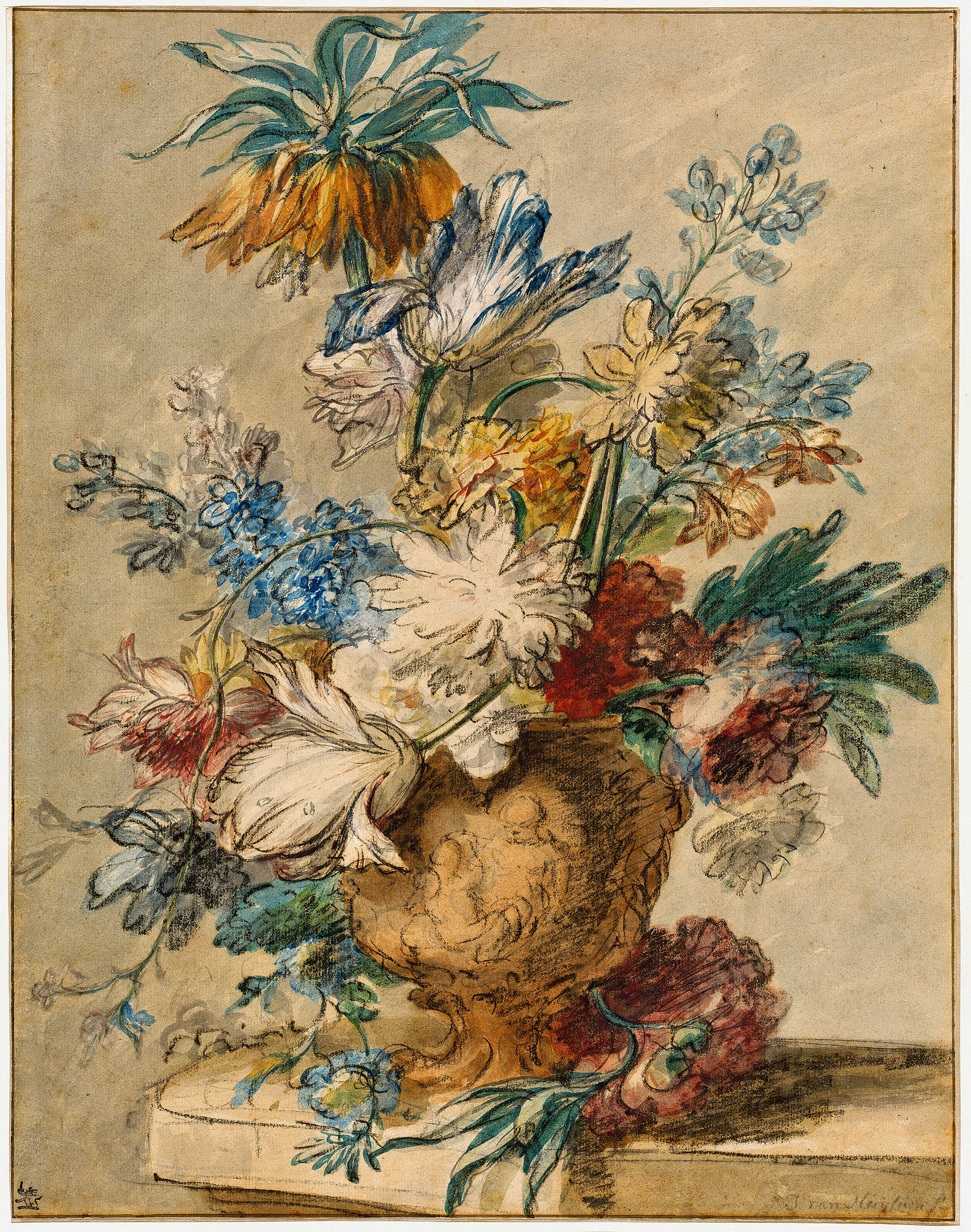 43Bouquet of Spring Flowers in a Terracotta Vase.jpg