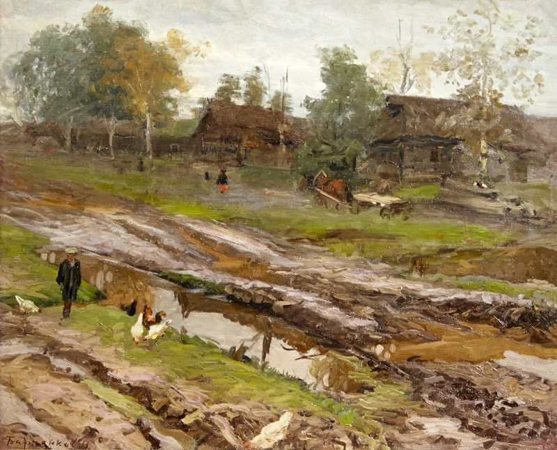 Осень. Дорога на Дмитров, 1943.jpg