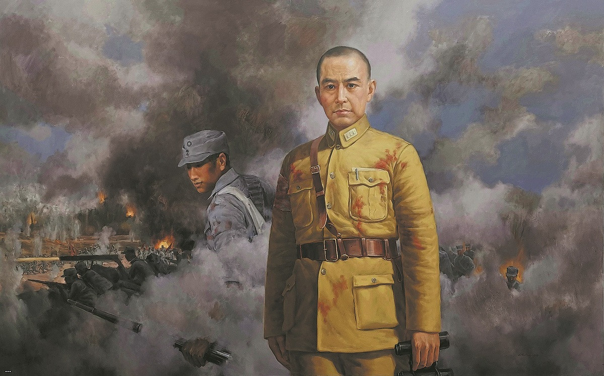Zhang Zizhong — Renowned General in the War of Resistance Against Japanese Aggression, by Cao Huidi from Xi'an Academy of Fine Arts..jpeg
