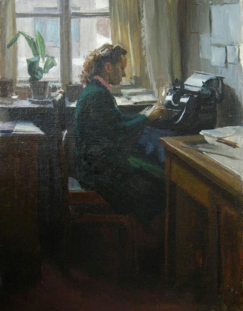 Машинистка, 1957.jpg
