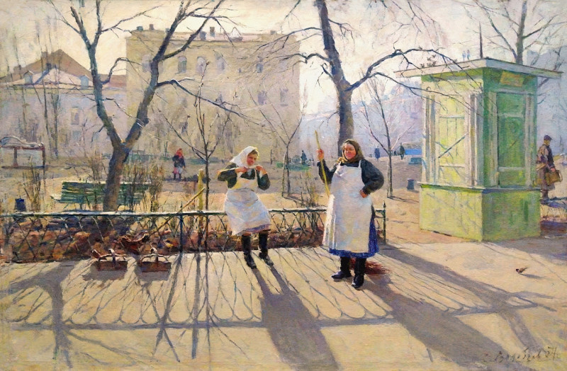 Весенне утро 1957.Волобуев Евгений Всеволодович..jpg