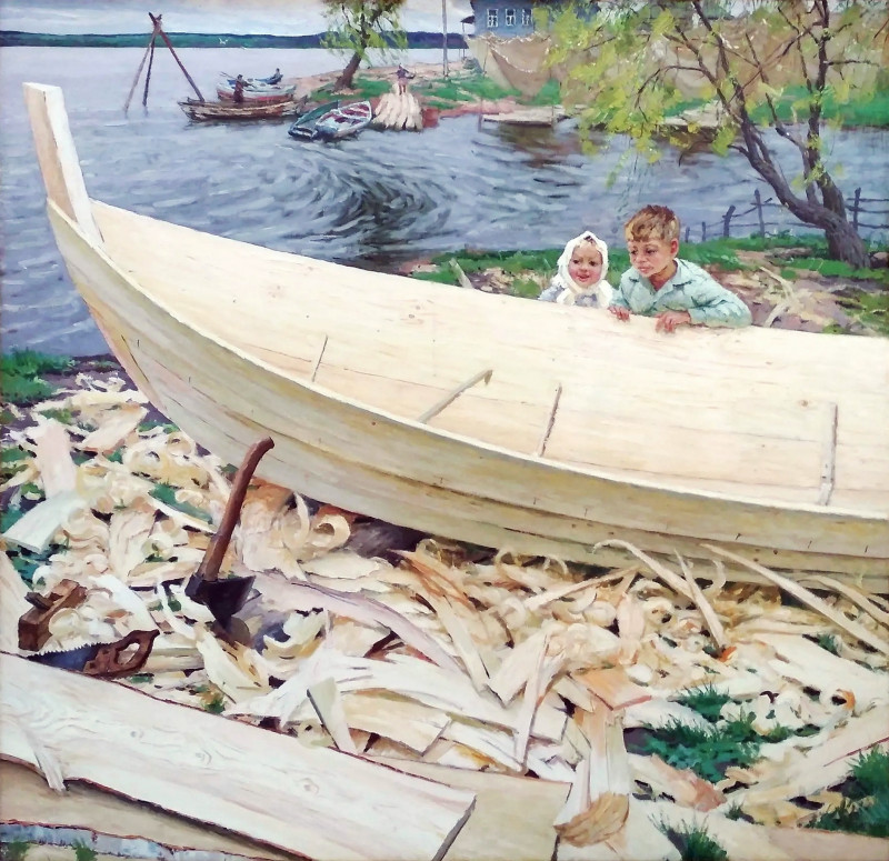 Новая лодка. Михаил Георгиевич Богатырёв..jpg