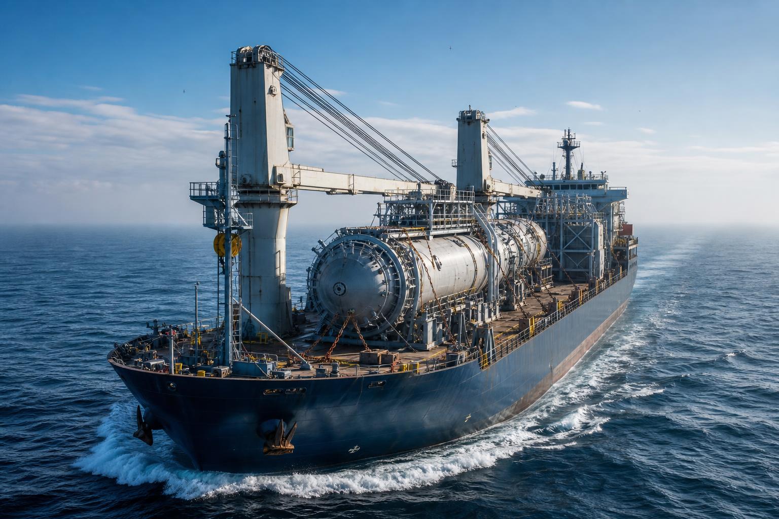 Морская перевозка крупногабаритного оборудования на грузовом судне из Китая