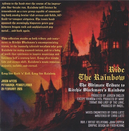 Various Artists - Ride The Rainbow: The Ultimate Tribute to Richie Blackmore's Rainbow (2026)