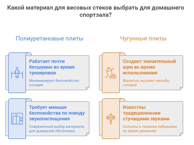 Выбор материала для плит грузоблока - инфографика