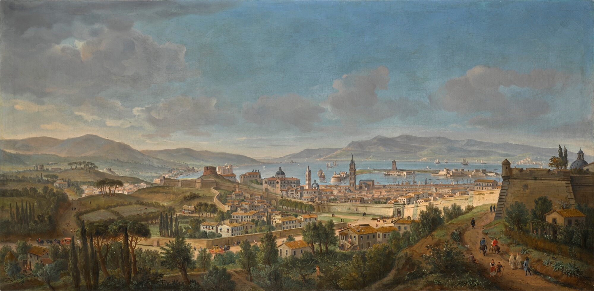 29MESSINA, A PANORAMIC VIEW OF THE CITY TOWARDS THE SEA FROM THE COLLE DEL TIRONE.jpg