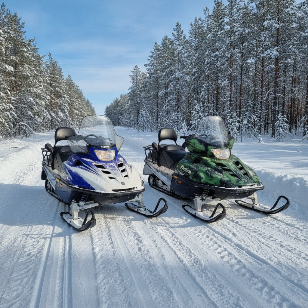 Обзор снегоходов утилитарного класса - Yamaha Viking 540 против Тайга Патруль