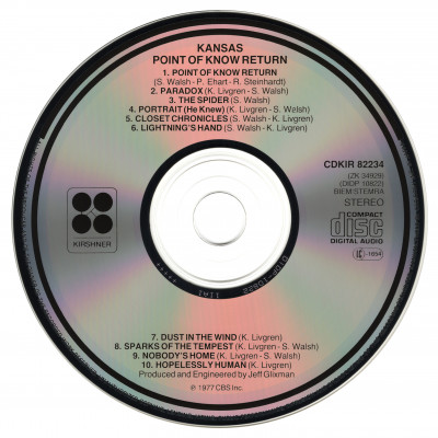 Kansas – Point Of Know Return (1977) [CDKIR 82234]