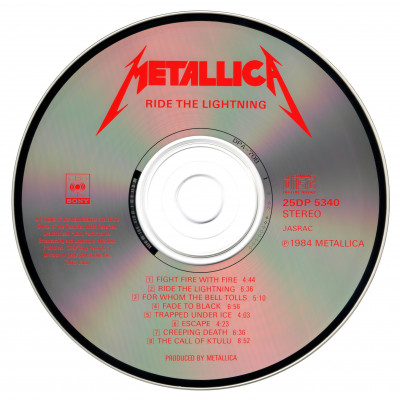 Metallica – Ride The Lightning (1984) [25DP 5340]